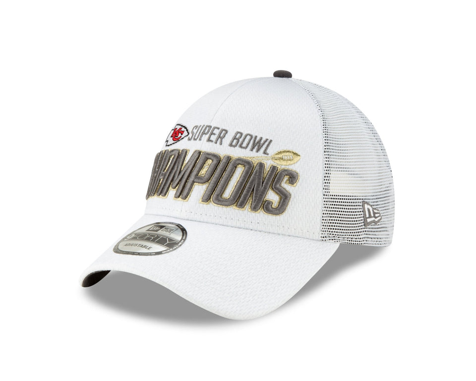 9FORTY トラッカー NFL スーパーボウルLIV カンザスシティ・チーフス ロッカールームキャップ - 12551681-OSFM | NEW ERA ニューエラ公式オンラインストア