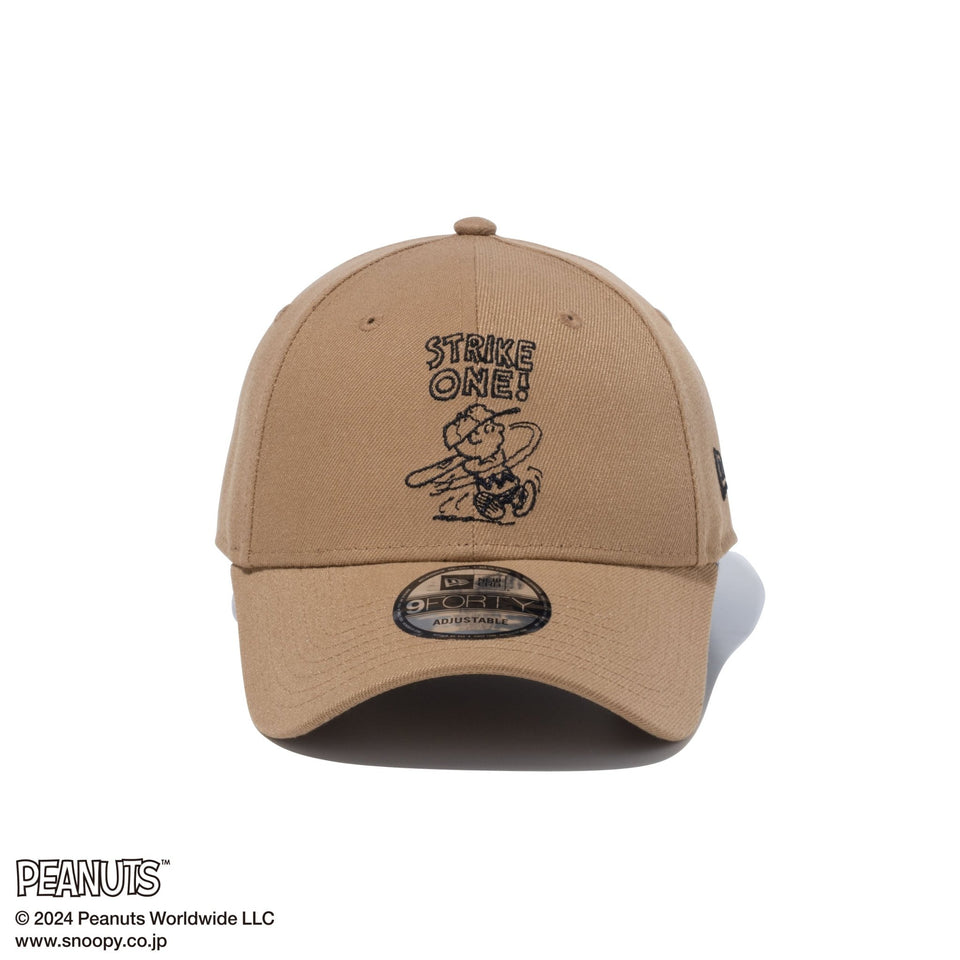 9FORTY PEANUTS ピーナッツ チャーリー・ブラウン ウッドストック 野球 カーキ - 14124339-OSFM | NEW ERA ニューエラ公式オンラインストア