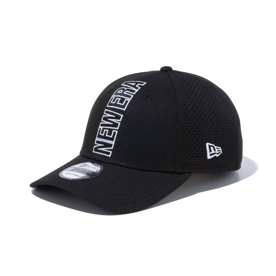 【ゴルフ】 9FORTY Vertical Logo バーチカルロゴ レーザーパフォーテッド ブラック - 13762999-OSFM | NEW ERA ニューエラ公式オンラインストア
