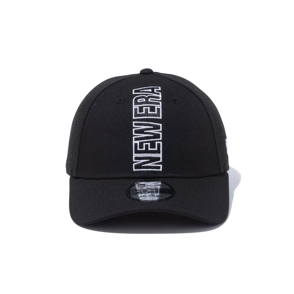 【ゴルフ】 9FORTY Vertical Logo バーチカルロゴ レーザーパフォーテッド ブラック - 13762999-OSFM | NEW ERA ニューエラ公式オンラインストア