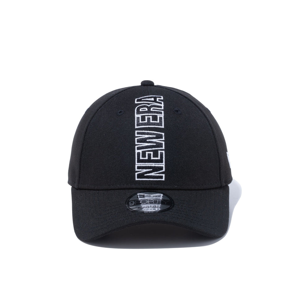 【ゴルフ】 9FORTY Vertical Logo バーチカルロゴ NEW ERA ブラック - 13327925-OSFM | NEW ERA ニューエラ公式オンラインストア