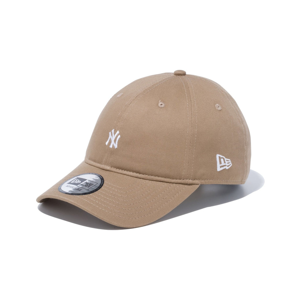 9THIRTY ノンウォッシュ コットン ツイル ニューヨーク・ヤンキース ミニロゴ カーキ × スノーホワイト - 12326354-OSFA | NEW ERA ニューエラ公式オンラインストア