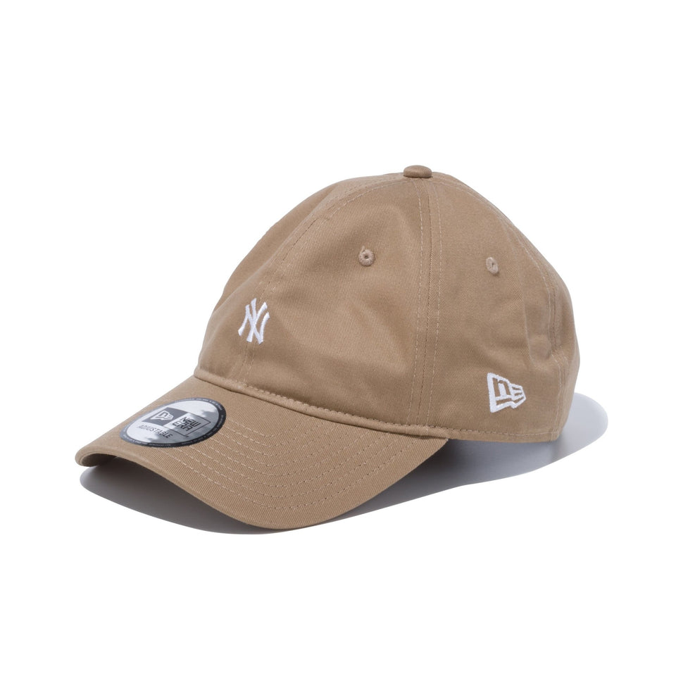 9THIRTY ノンウォッシュ コットン ツイル ニューヨーク・ヤンキース ミニロゴ カーキ × スノーホワイト - 12326354-OSFA | NEW ERA ニューエラ公式オンラインストア