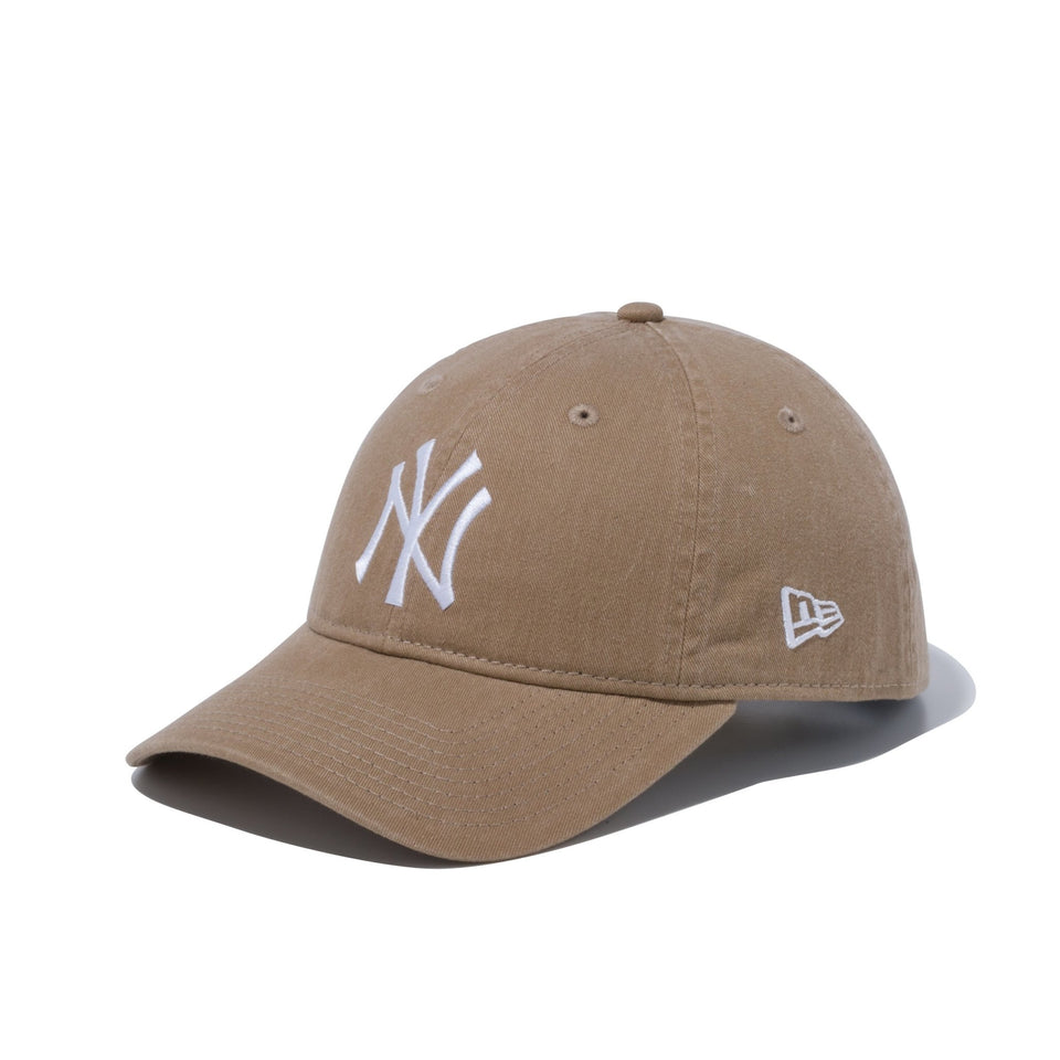 9THIRTY クロスストラップ ウォッシュドコットン ニューヨーク・ヤンキース カーキ × ホワイト - 12489157-OSFA | NEW ERA ニューエラ公式オンラインストア