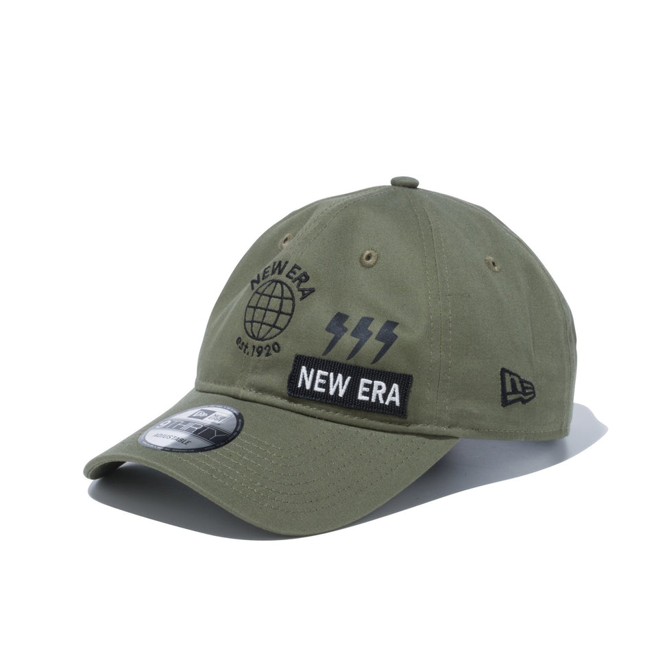 9THIRTY バックサテン マルチプリント オリーブ × グラファイト - 12540765-OSFM | NEW ERA ニューエラ公式オンラインストア
