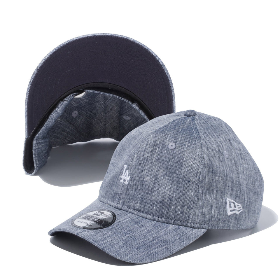 9THIRTY ロサンゼルス・ドジャース リネンシャンブレー ミニロゴ ネイビー × スノーホワイト - 12654480-OSFM | NEW ERA ニューエラ公式オンラインストア