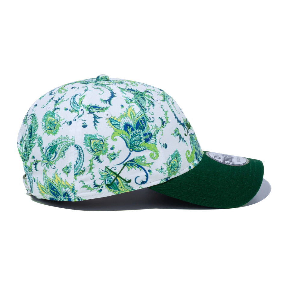【ゴルフ】9THIRTY Botanical スクリプトロゴ ホワイトペイズリー/ダークグリーン - 13517991-OSFM | NEW ERA ニューエラ公式オンラインストア