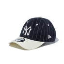 9THIRTY Cooperstown クーパーズタウン ニューヨーク・ヤンキース ネイビーピンストライププリント/クロームホワイト × クローム - 13515992-OSFM | NEW ERA ニューエラ公式オンラインストア