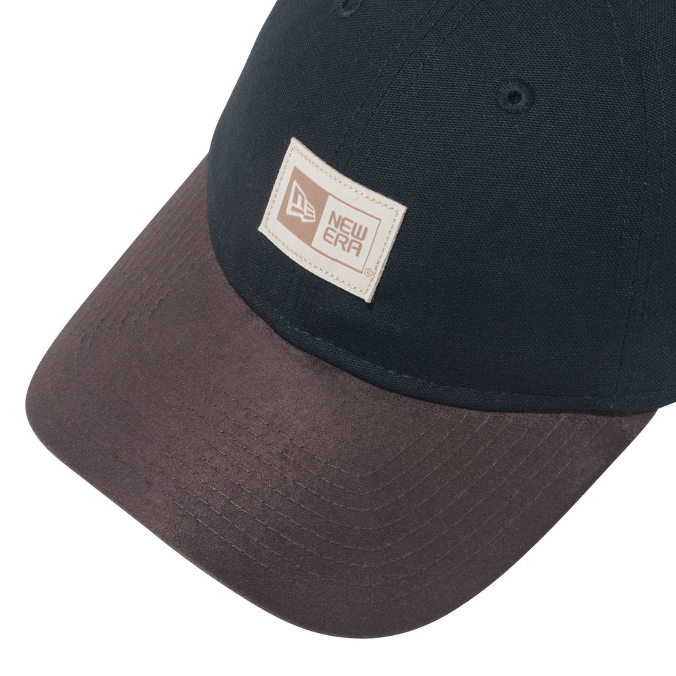9THIRTY Duck Canvas Hunting ダックキャンバス ウーブンパッチ ブラック ブラウンスウェードバイザー - 13751021-OSFM | NEW ERA ニューエラ公式オンラインストア