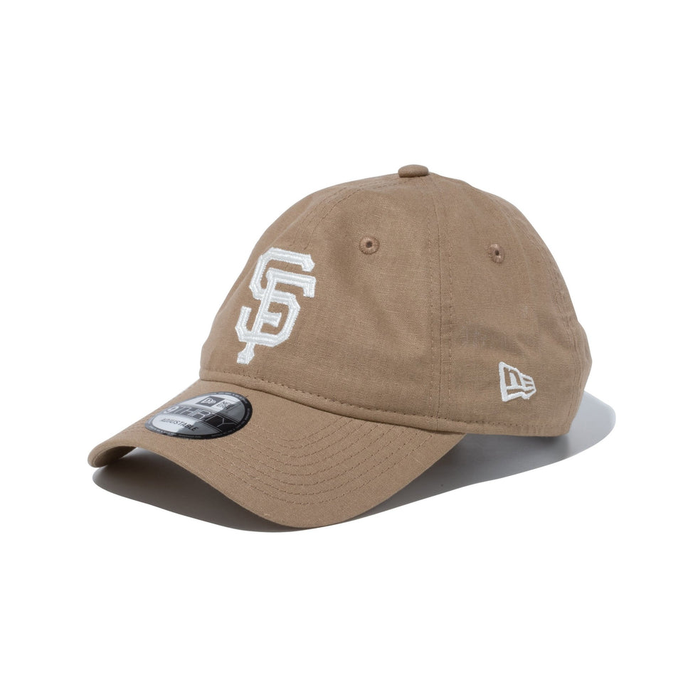 9THIRTY Flax Cotton サンフランシスコ・ジャイアンツ ベージュ - 13515980-OSFM | NEW ERA ニューエラ公式オンラインストア