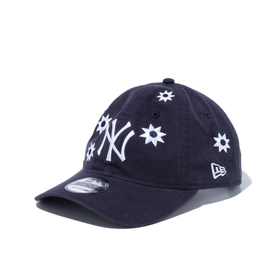 【超美品】ニューエラ　newera キャップ　ブラック　花柄　フリーサイズ