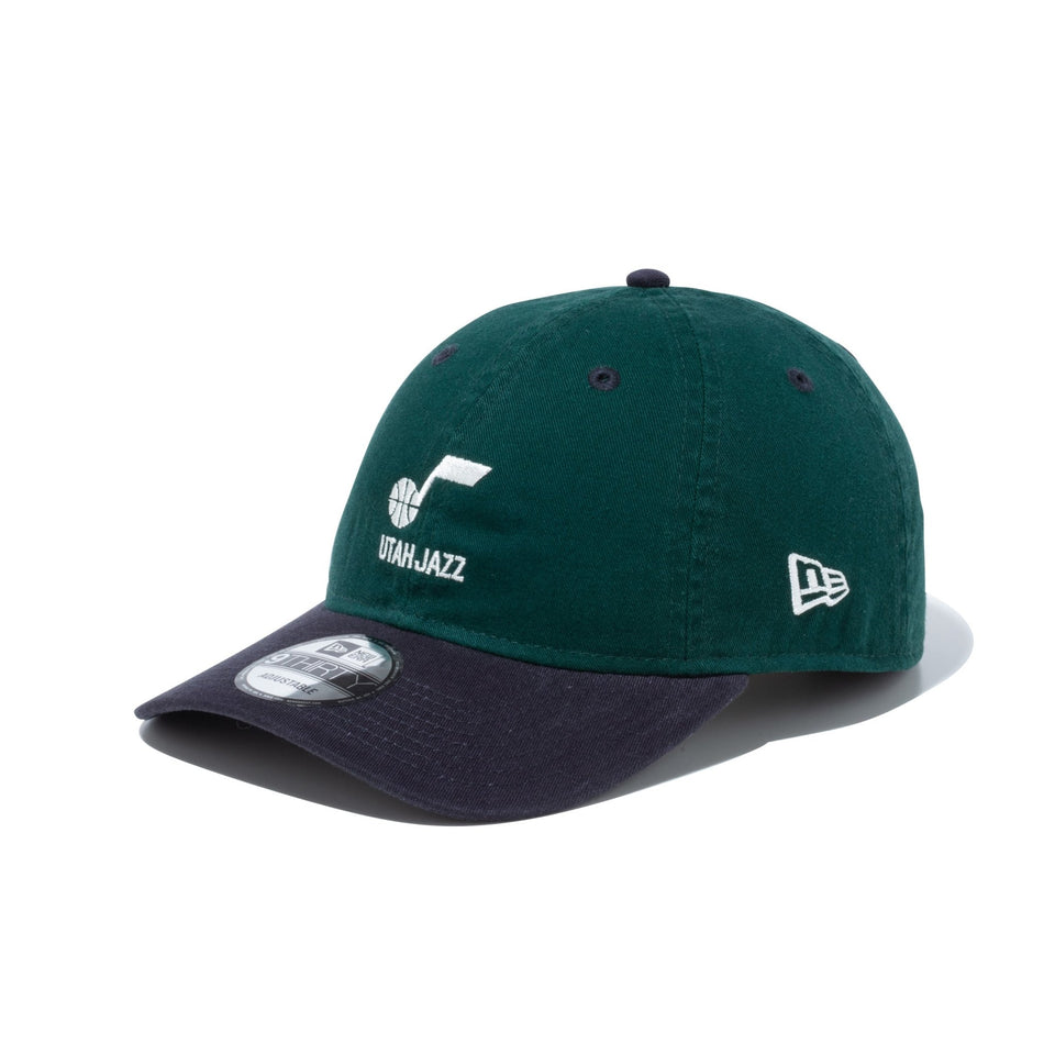 9THIRTY NBA Washed Cotton ユタ・ジャズ ミニロゴ ダークグリーン ネイビーバイザー - 13515979-OSFM | NEW ERA ニューエラ公式オンラインストア