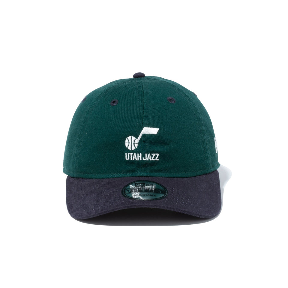 9THIRTY NBA Washed Cotton ユタ・ジャズ ミニロゴ ダークグリーン ネイビーバイザー - 13515979-OSFM | NEW ERA ニューエラ公式オンラインストア