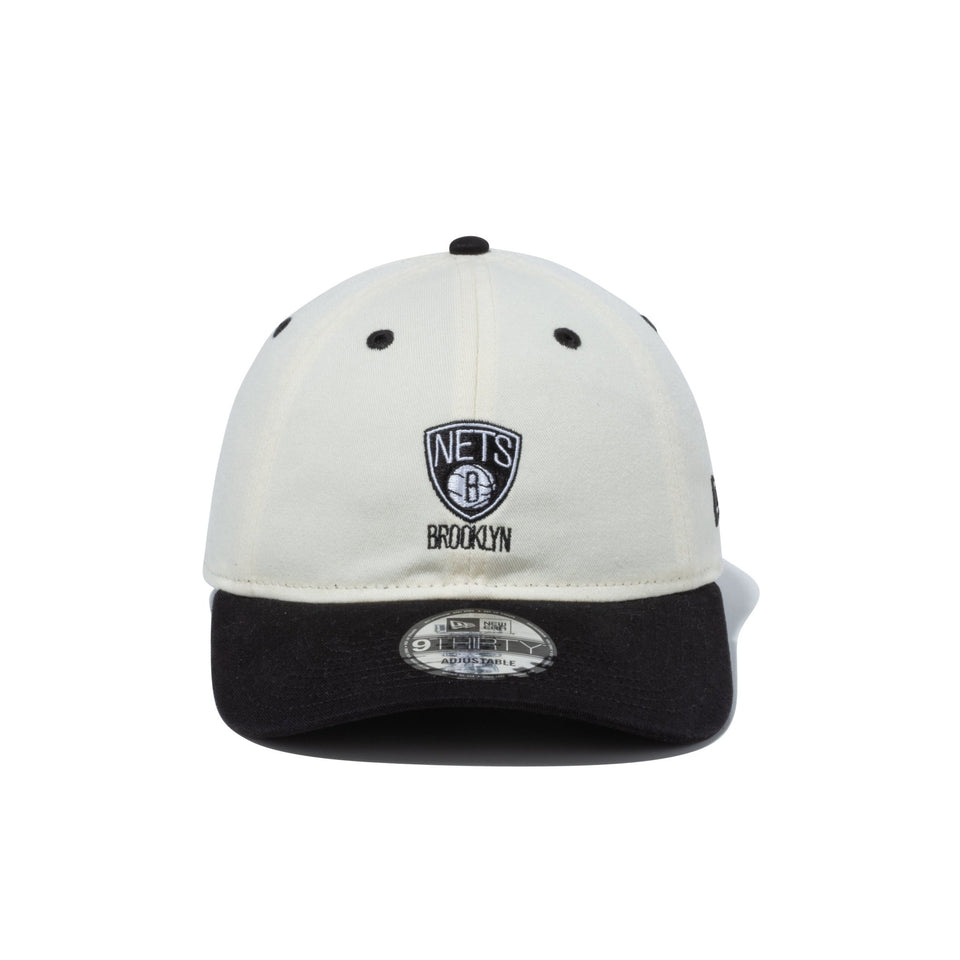 9THIRTY NBA Washed Cotton ブルックリン・ネッツ ミニロゴ クローム ブラックバイザー - 13516034-OSFM | NEW ERA ニューエラ公式オンラインストア