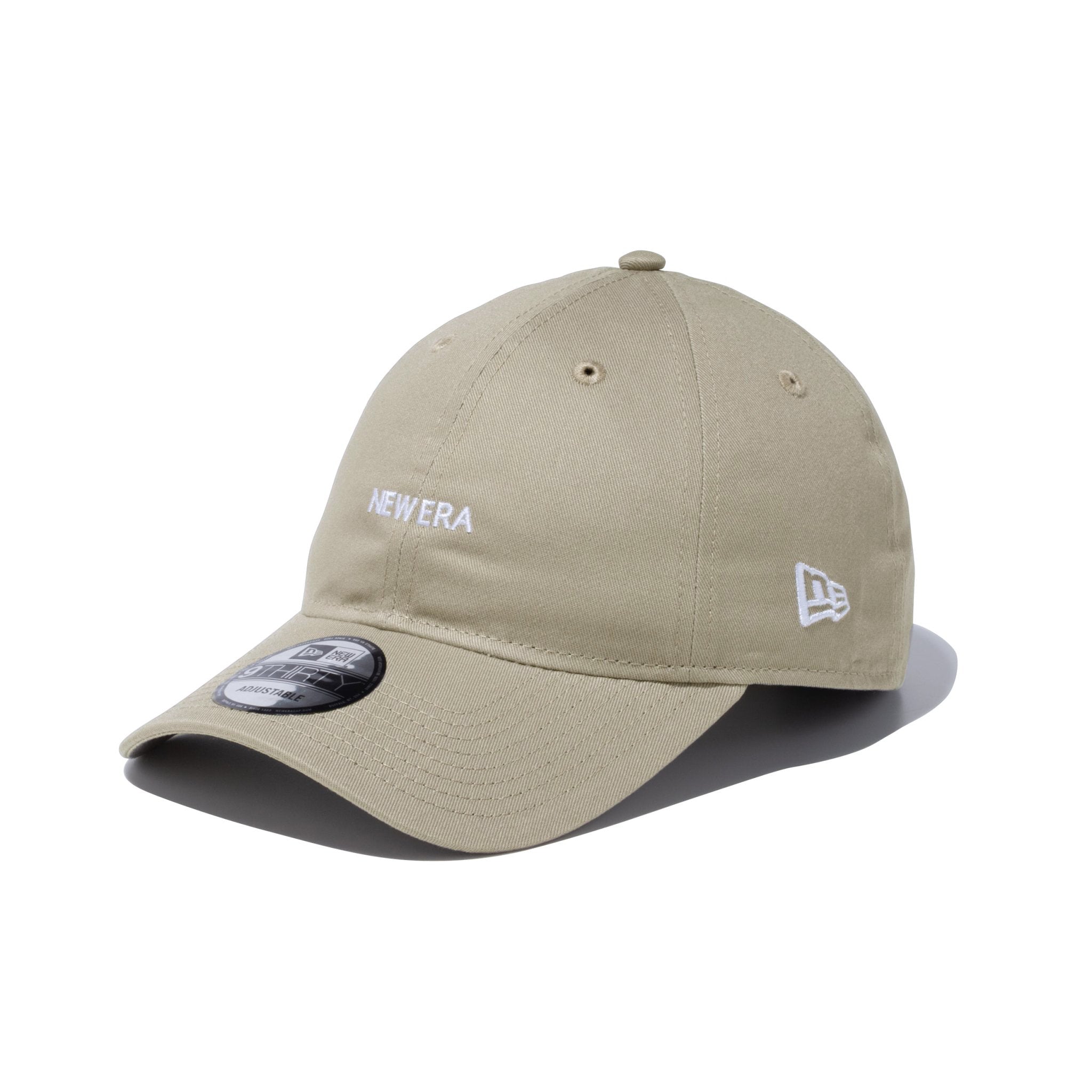 9THIRTY NEW ERA ミニロゴ ノンウォッシュコットン ぺブル × ホワイト 