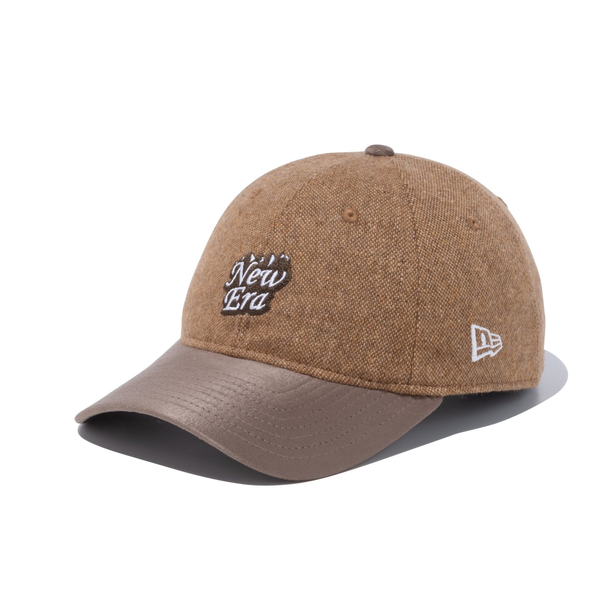 9THIRTY Recycle Tweed & Suede ベージュメルトン、ライトブラウン 