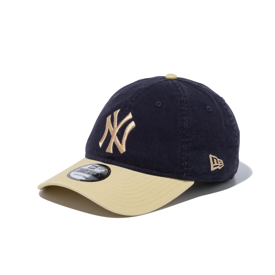 9THIRTY Washed Duck ニューヨーク・ヤンキース ネイビー ベガスゴールドバイザー - 13515994-OSFM | NEW ERA ニューエラ公式オンラインストア