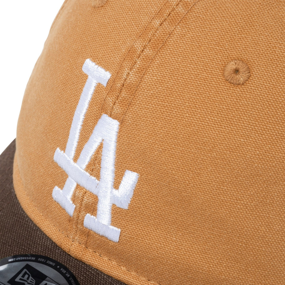 9THIRTY Washed Duck ロサンゼルス・ドジャース ライトブロンズ ブラウンバイザー - 13516006-OSFM | NEW ERA ニューエラ公式オンラインストア