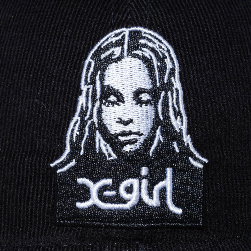 9THIRTY イージースナップ X-GIRL フェイスロゴ ブラックコーデュロイ × ホワイト - 12860649-OSFM | NEW ERA ニューエラ公式オンラインストア
