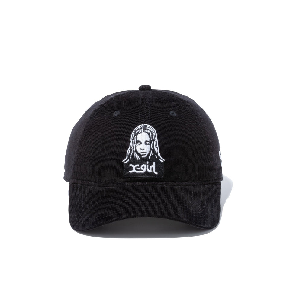 9THIRTY イージースナップ X-GIRL フェイスロゴ ブラックコーデュロイ × ホワイト - 12860649-OSFM | NEW ERA ニューエラ公式オンラインストア