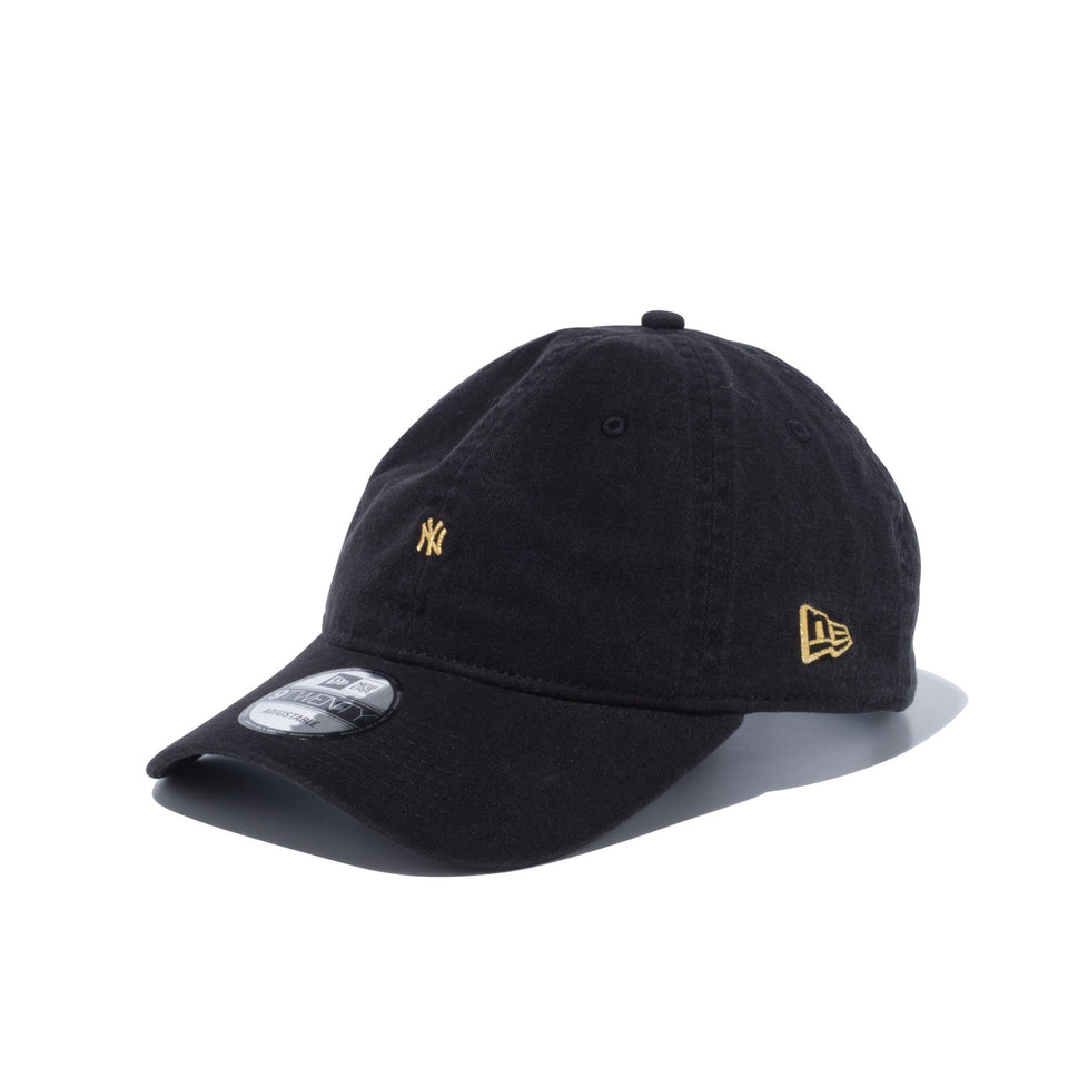 9TWENTY クロスストラップ マイクロロゴ ニューヨーク・ヤンキース ブラック × メタリックゴールド - 12362242-OSFA | NEW ERA ニューエラ公式オンラインストア