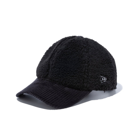 ニューエラ　ボアキャップ　完売品　タイムセール中 9TWENTY ボアフリース ブラック コーデュロイバイザー | ニューエラ