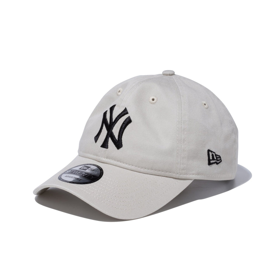 9TWENTY ウォッシュドコットン ニューヨーク・ヤンキース ストーン × ブラック - 13552109-OSFM | NEW ERA ニューエラ公式オンラインストア