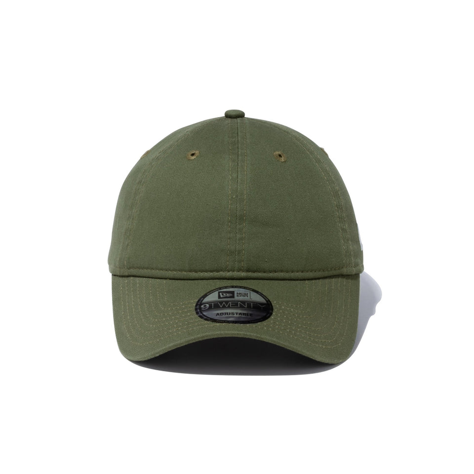 9TWENTY ウォッシュドコットン ベーシック ニューオリーブ × ホワイト - 13552118-OSFM | NEW ERA ニューエラ公式オンラインストア