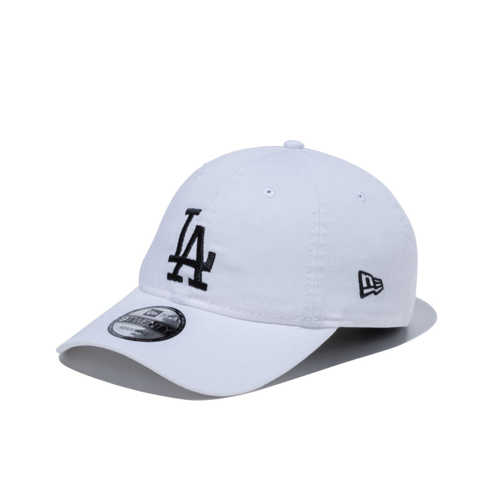 9TWENTY クロスストラップ ウォッシュドコットン ロサンゼルス・ドジャース ホワイト × ブラック - 13562185-OSFM | NEW ERA ニューエラ公式オンラインストア