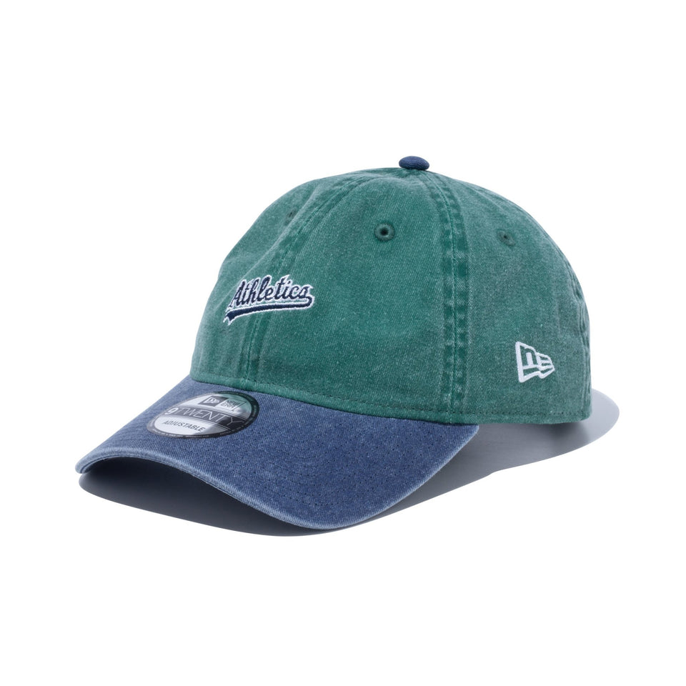 9TWENTY Acid Wash オークランド・アスレチックス グリーン ネイビーバイザー - 13750693-OSFM | NEW ERA ニューエラ公式オンラインストア