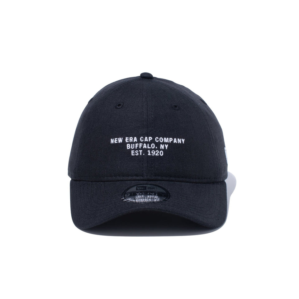 9TWENTY Fabric Series リネンシャンブレー ブラック - 13745858-OSFM | NEW ERA ニューエラ公式オンラインストア
