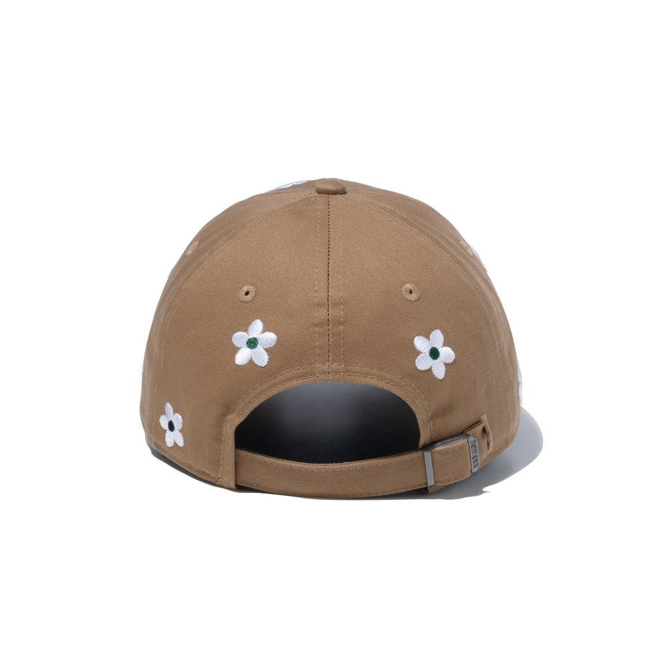 9TWENTY Flower Embroidery カーキ - 14109811-OSFM | NEW ERA ニューエラ公式オンラインストア