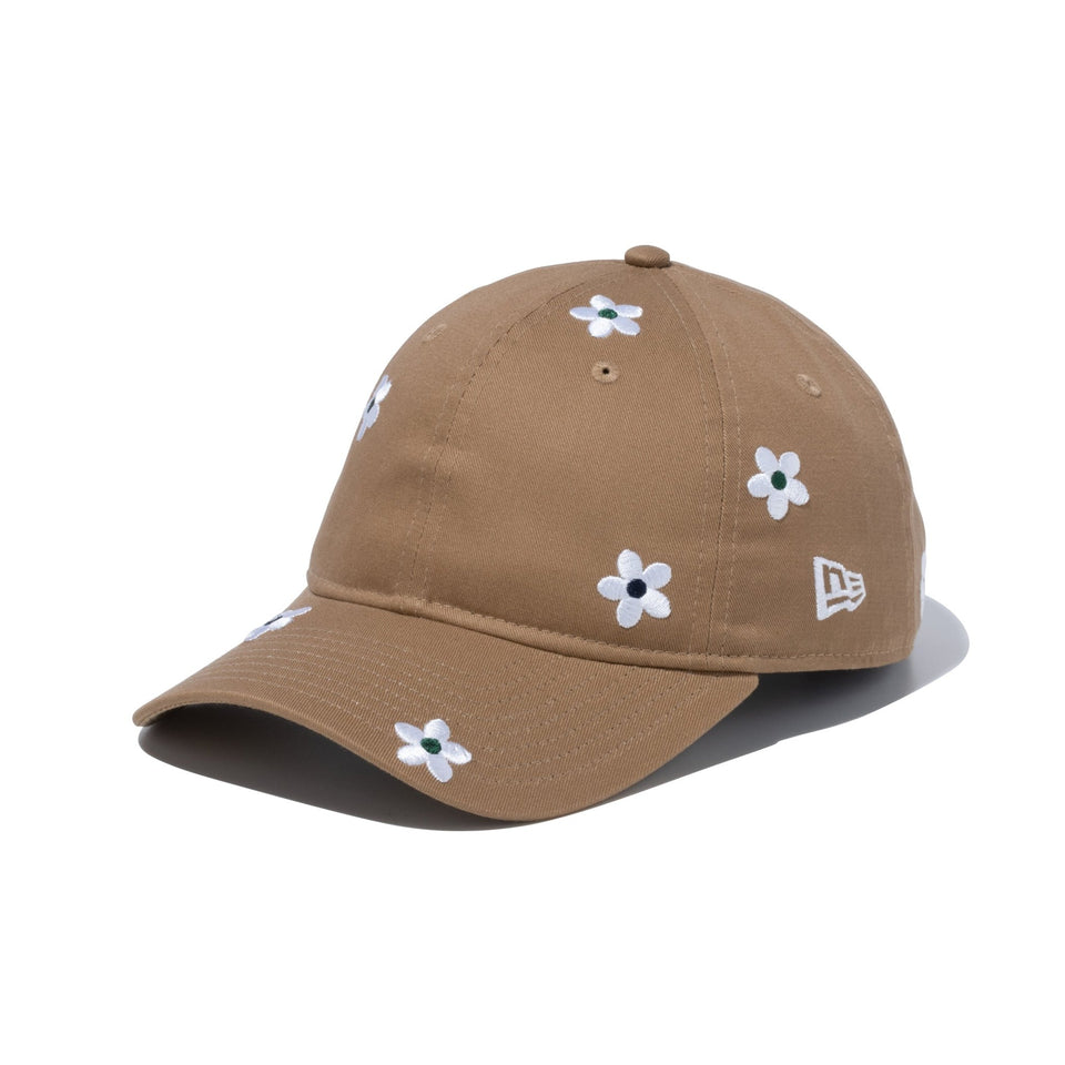 9TWENTY Flower Embroidery カーキ - 14109811-OSFM | NEW ERA ニューエラ公式オンラインストア