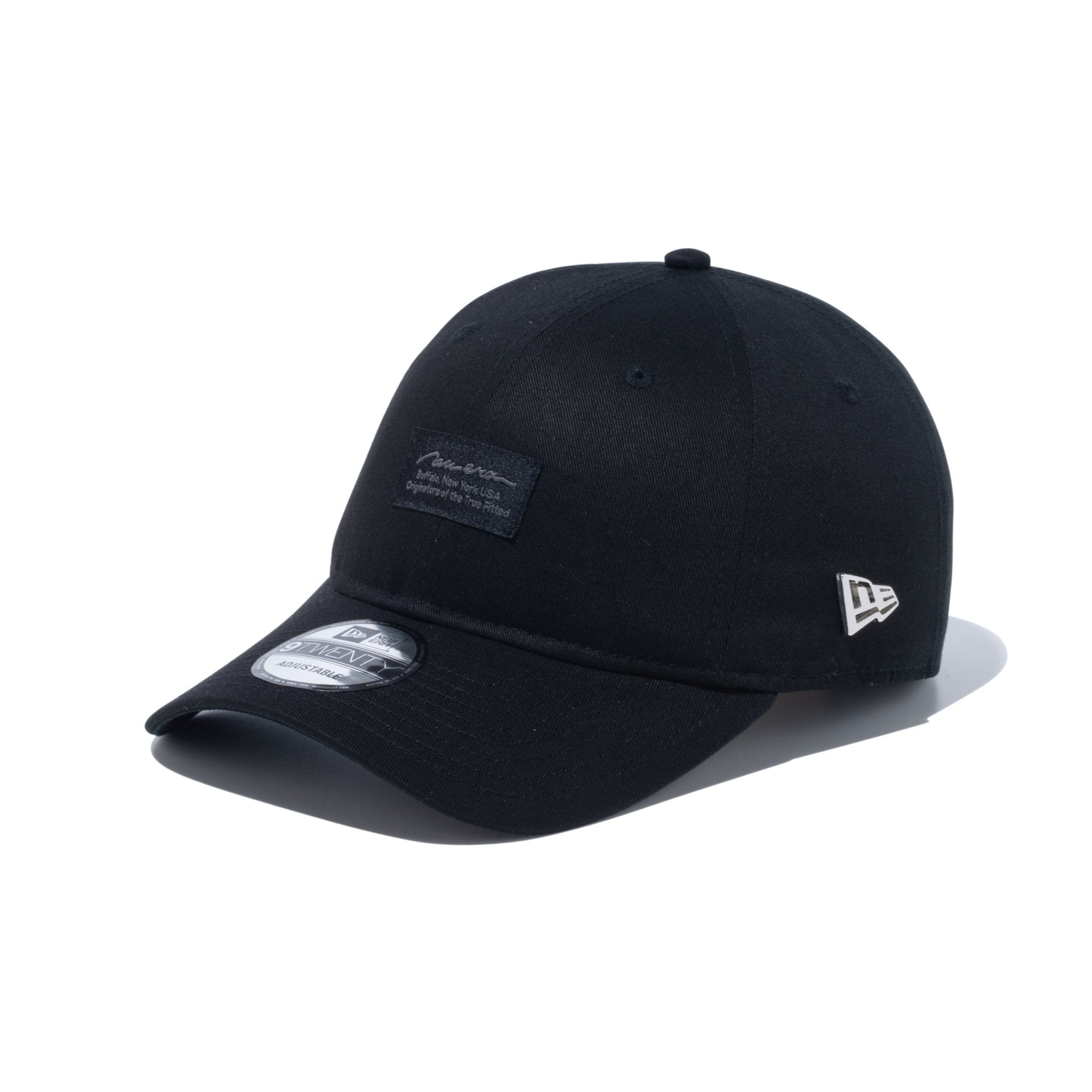 9TWENTY Metal Flag ウーブンパッチ ブラック × シルバー 9TWENTY Metal Flag ウーブンパッチ ブラック × シルバー