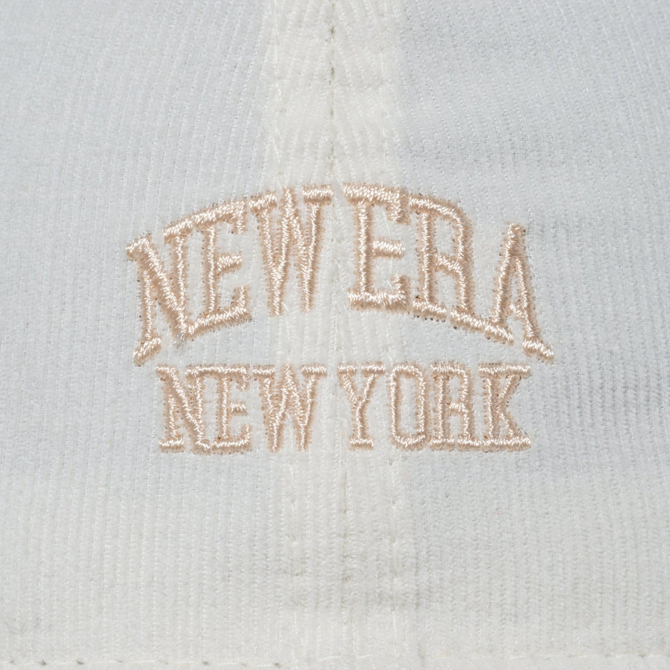 9TWENTY Micro Corduroy マイクロコーデュロイ アーチロゴ アイボリー - 13750681-OSFM | NEW ERA ニューエラ公式オンラインストア