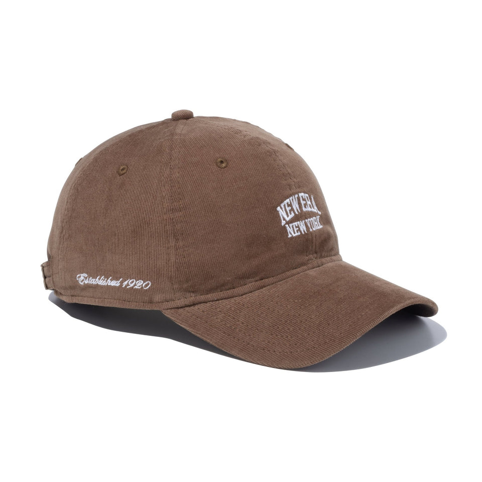 9TWENTY Micro Corduroy マイクロコーデュロイ アーチロゴ ブラウン - 13750682-OSFM | NEW ERA ニューエラ公式オンラインストア