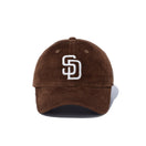 9TWENTY MLB Corduroy コーデュロイ サンディエゴ・パドレス チョコ - 13751030-OSFM | NEW ERA ニューエラ公式オンラインストア