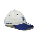 9TWENTY MLB Side Logo ロサンゼルス・ドジャース ミニロゴ クロームホワイト ダークロイヤルバイザー - 13516078-OSFM | NEW ERA ニューエラ公式オンラインストア