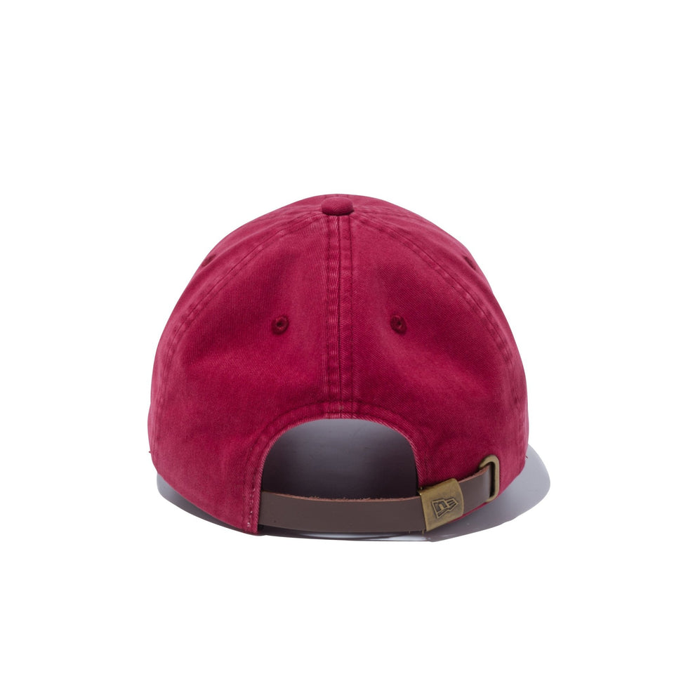 9TWENTY レザーストラップ コールドウォッシュ new era ロゴ バーガンディー - 12540844-OSFM | NEW ERA ニューエラ公式オンラインストア