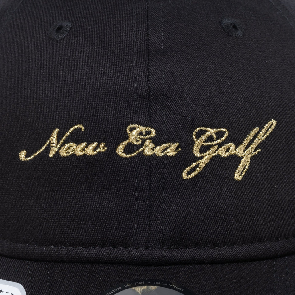 【ゴルフ】 9TWENTY On Par Stretch Cotton Washable ストレッチコットン ウォッシャブル ブラック × メタリックゴールド - 13517998-OSFM | NEW ERA ニューエラ公式オンラインストア