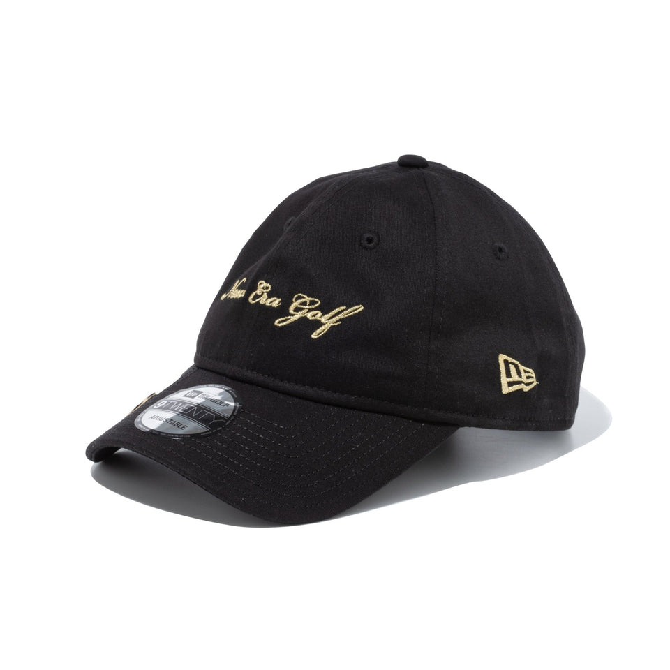 【ゴルフ】 9TWENTY On Par Stretch Cotton Washable ストレッチコットン ウォッシャブル ブラック × メタリックゴールド - 13517998-OSFM | NEW ERA ニューエラ公式オンラインストア