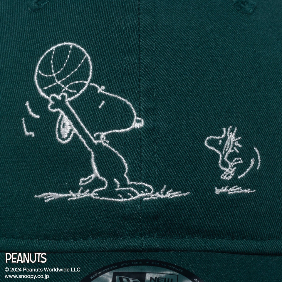9TWENTY PEANUTS ピーナッツ スヌーピー ウッドストック バスケットボール ダークグリーン - 14124353-OSFM | NEW ERA ニューエラ公式オンラインストア