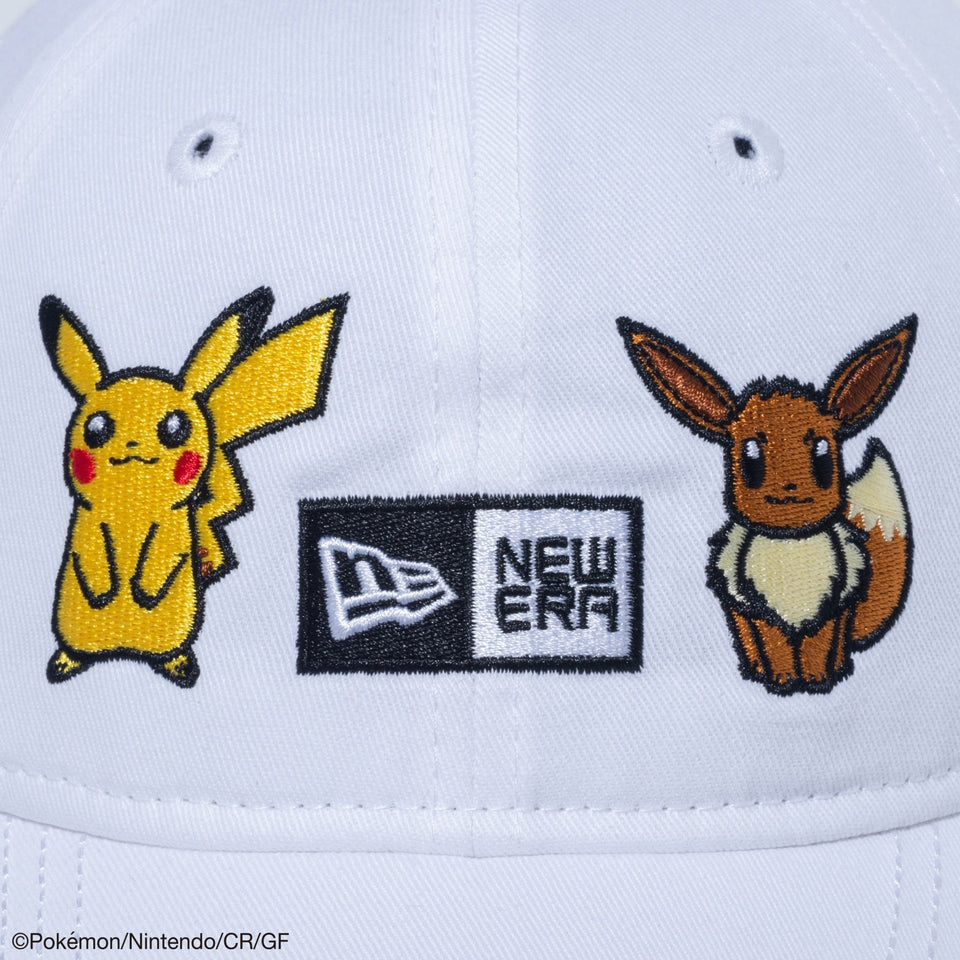 【ゴルフ】 9TWENTY ロングバイザー Pokémon ポケモン ピカチュウ イーブイ ホワイト - 14124322-OSFM | NEW ERA ニューエラ公式オンラインストア