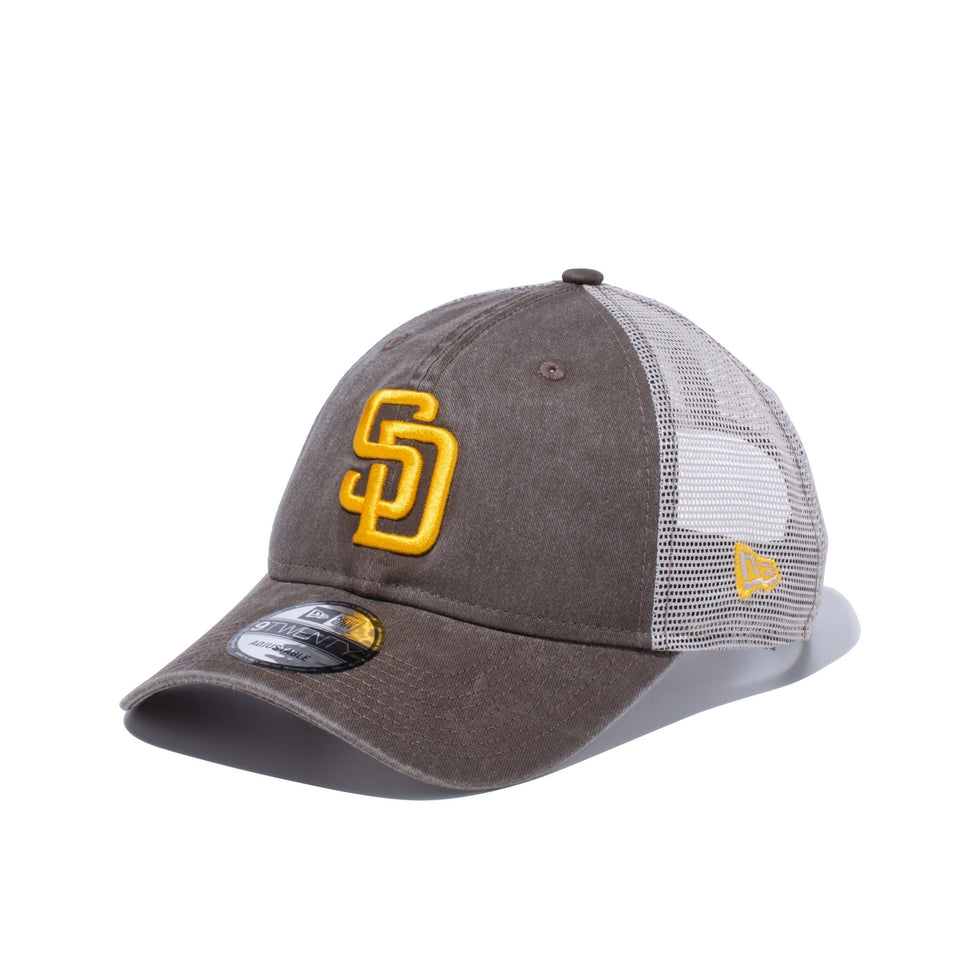 9TWENTY Washed Trucker サンディエゴ・パドレス - 13078576-OSFM | NEW ERA ニューエラ公式オンラインストア