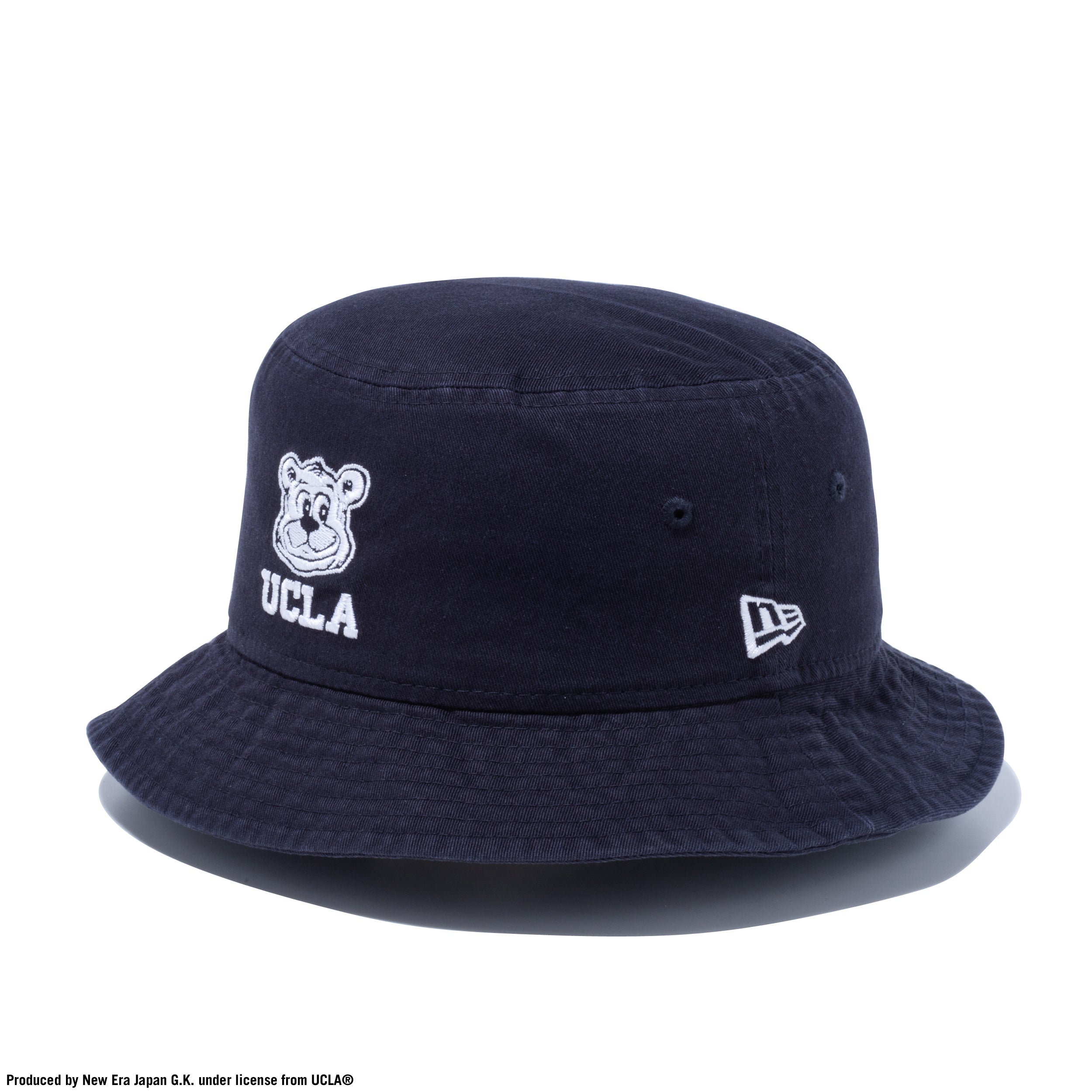 バケット01 UCLA JOE ジョー ロゴ ネイビー × スノーホワイト