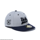 LP 59FIFTY UCLA スクリプトロゴ グレー × ブラック ネイビーバイザー