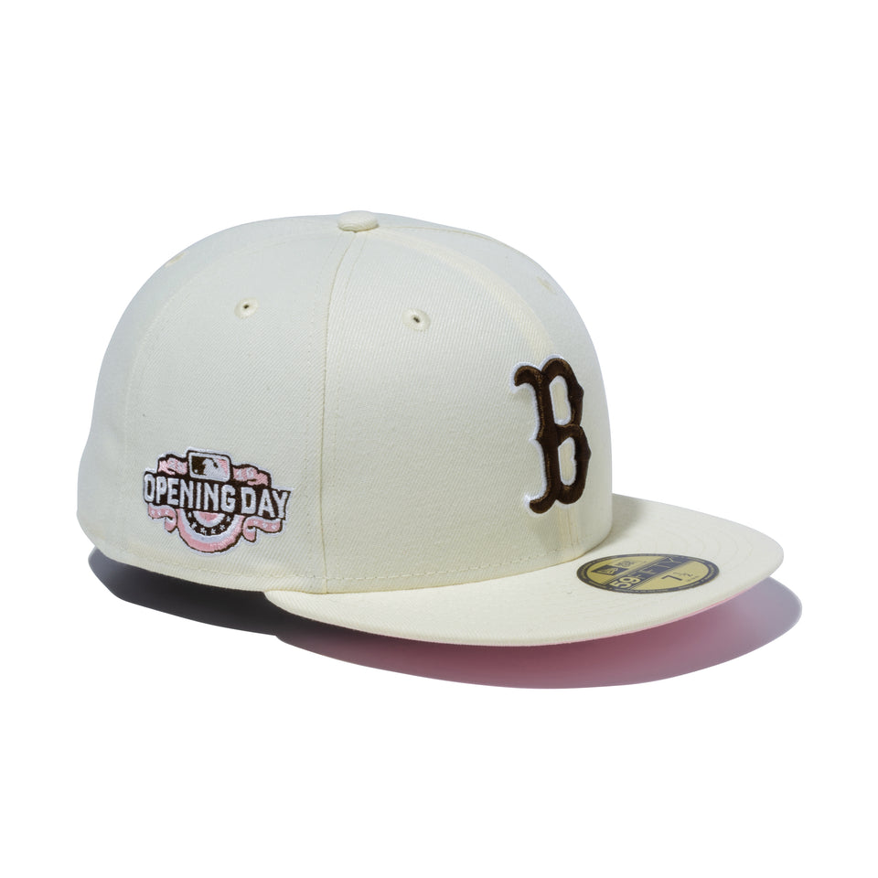 59FIFTY MLB Opening Day ボストン・レッドソックス クリーム ピンクアンダーバイザー