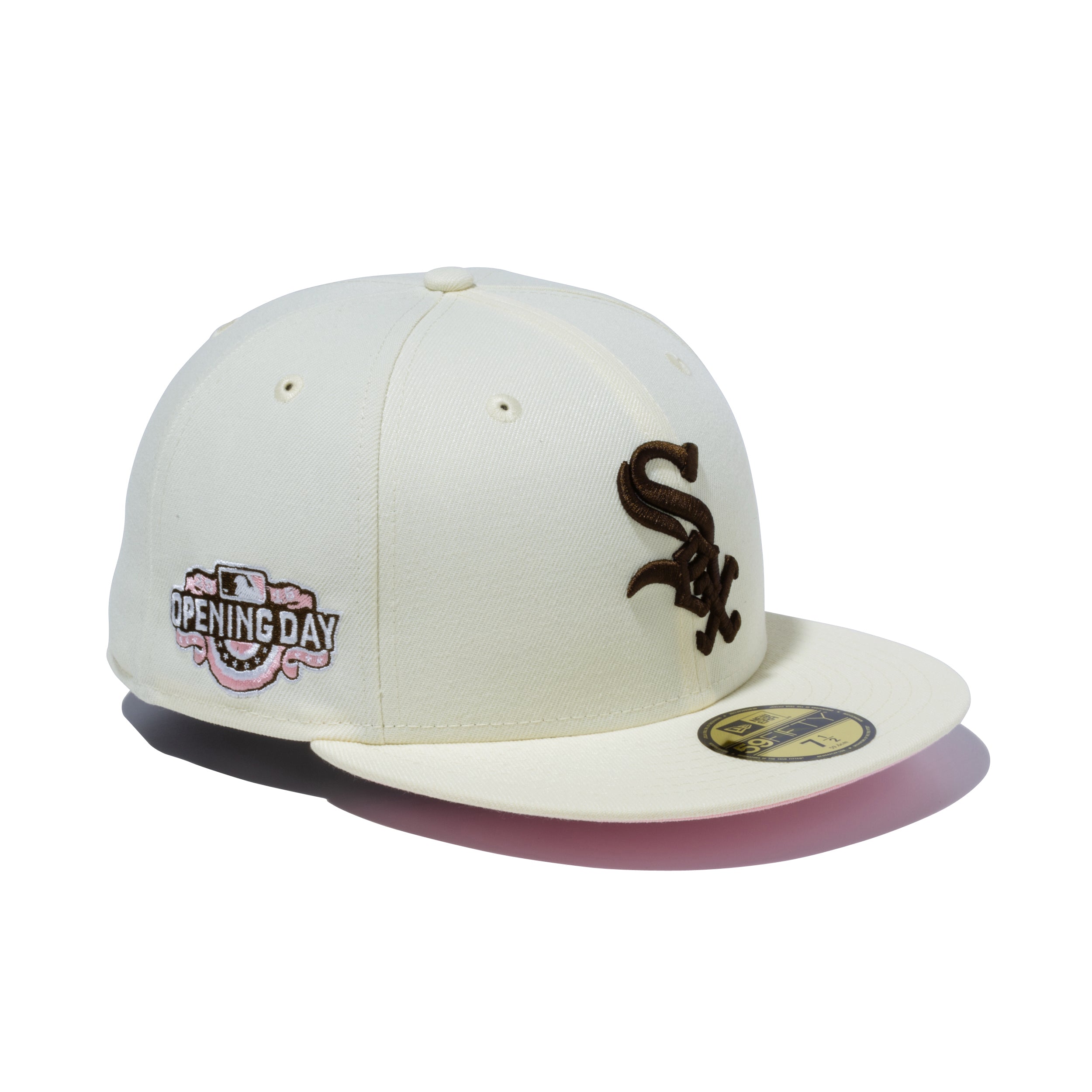 59FIFTY MLB Opening Day シカゴ・ホワイトソックス クリーム ピンクアンダーバイザー