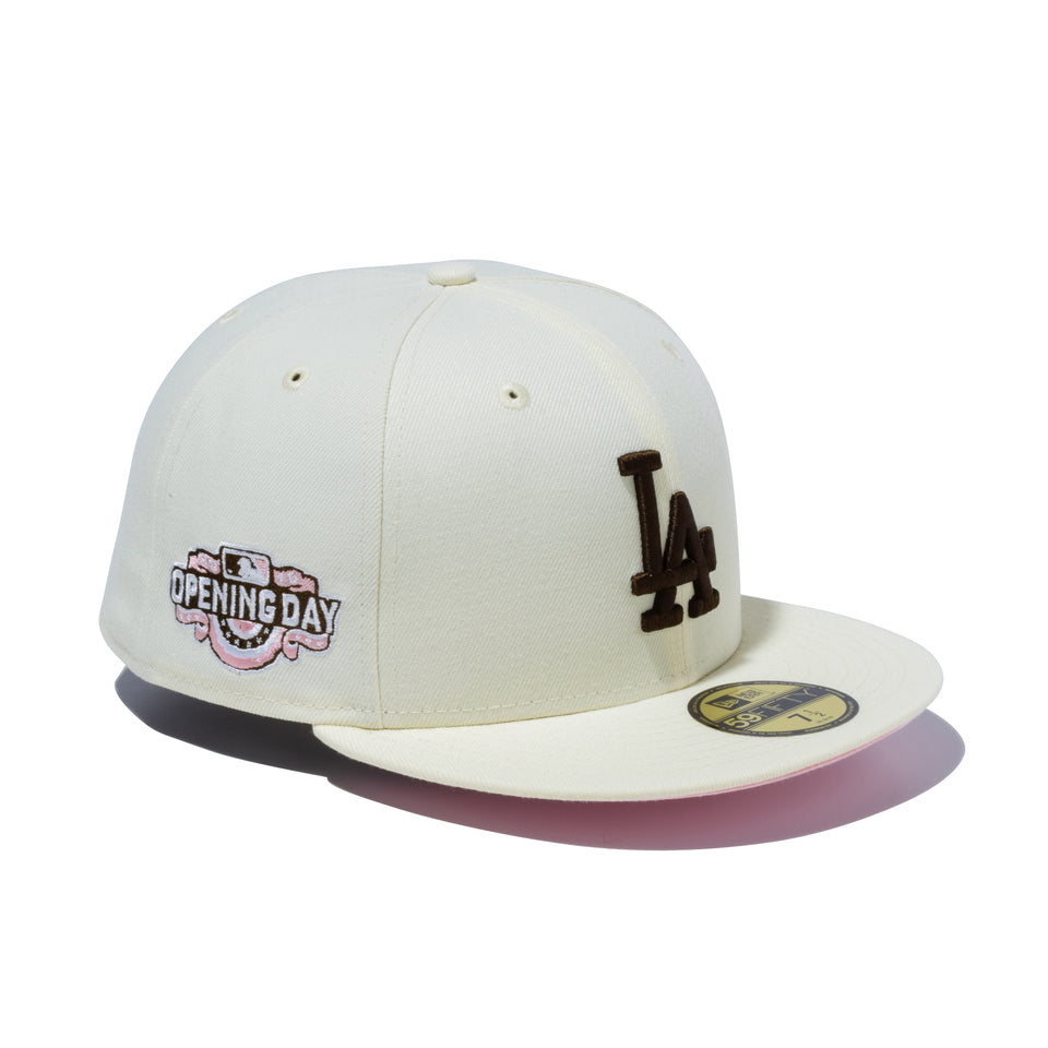 59FIFTY MLB Opening Day ロサンゼルス・ドジャース クリーム ピンク ...