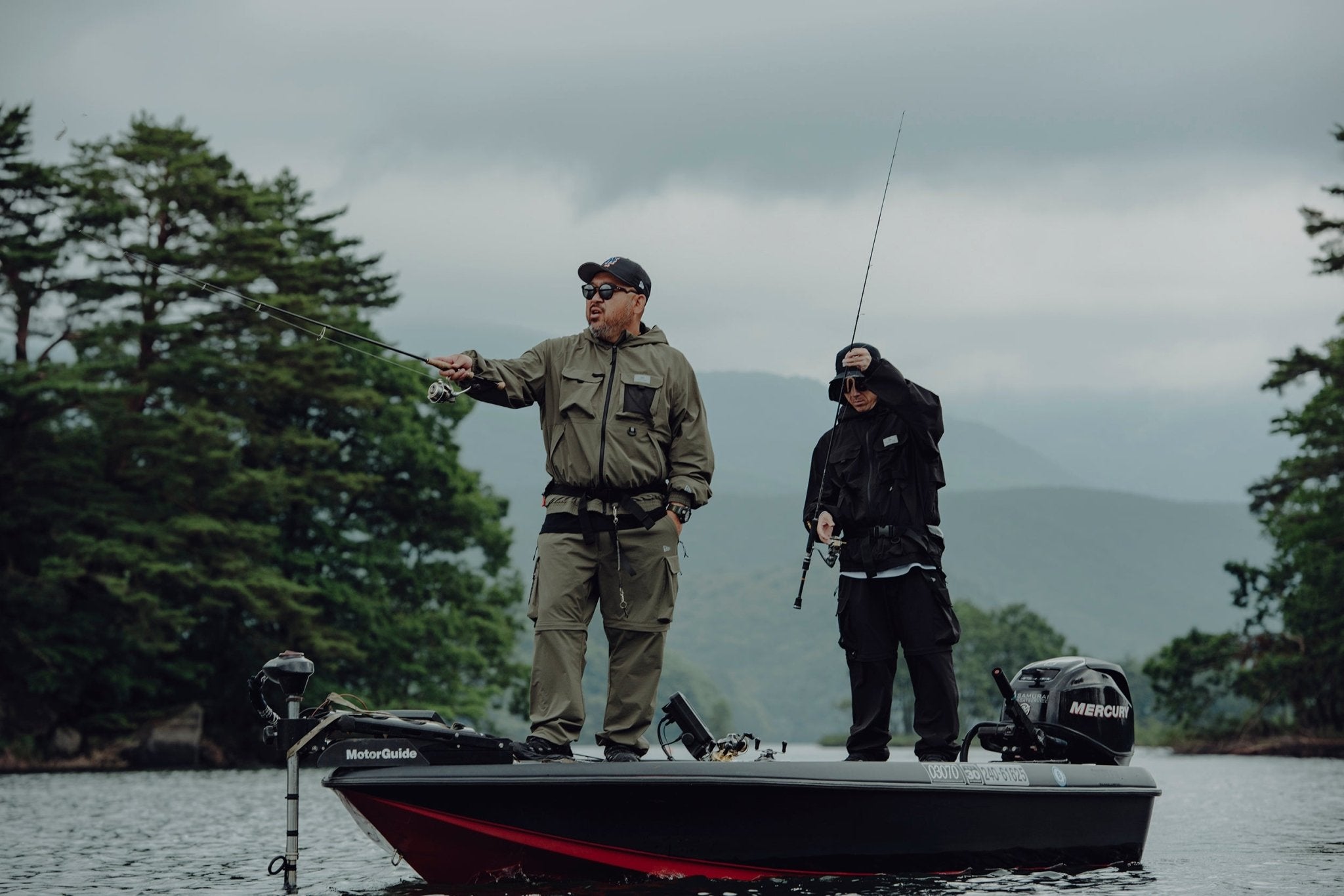 フィールド トラックジャケット Angler Collection オリーブ 【ニューエラ アウトドア】 5